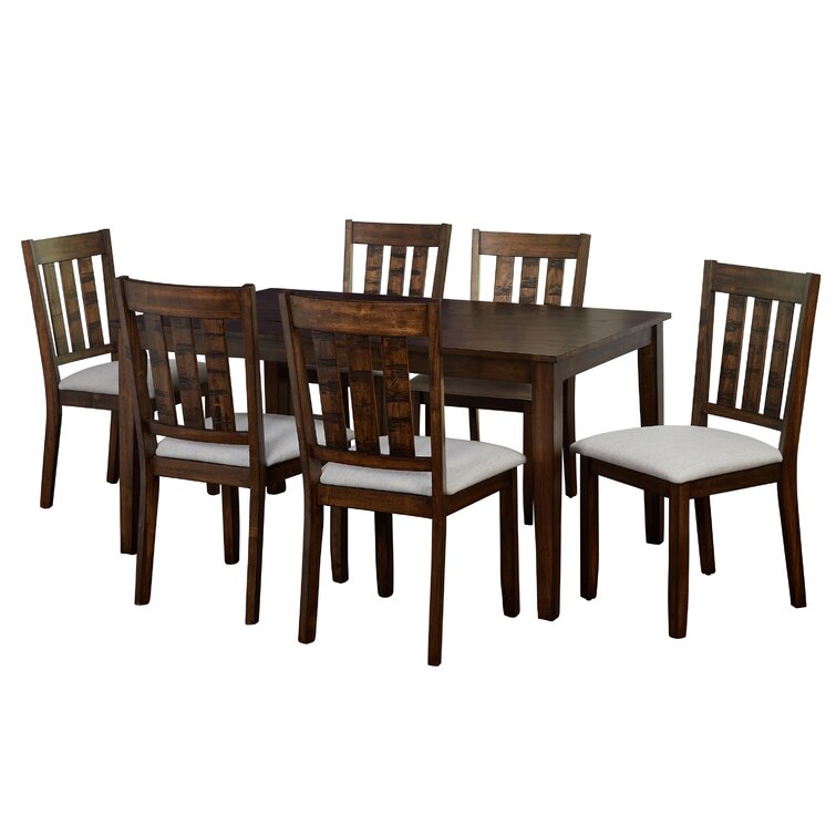 Charlton home wilmoth 5 piece solid wood best sale dining set